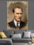 Time Kapak ve Mustafa Kemal Atatürk Dekoratif Kanvas - Mdf Ahşap Tablo 1