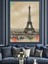 Eyfel Kulesi Sanat Çizim Dekoratif Kanvas - Mdf Ahşap Tablo 1