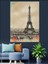 Eyfel Kulesi Sanat Çizim Dekoratif Kanvas - Mdf Ahşap Tablo 4