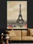 Eyfel Kulesi Sanat Çizim Dekoratif Kanvas - Mdf Ahşap Tablo 5