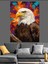 Amerikan Kartalı Uçan Kuş Dekoratif Kanvas - Mdf Ahşap Tablo 1