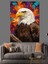 Amerikan Kartalı Uçan Kuş Dekoratif Kanvas - Mdf Ahşap Tablo 2