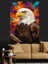 Amerikan Kartalı Uçan Kuş Dekoratif Kanvas - Mdf Ahşap Tablo 4