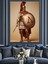 Kırmızı Savaşçı Zırh Asker Dekoratif Kanvas - Mdf Ahşap Tablo 5