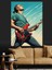 Elektrik Gitar Çalan Adam Dekoratif Kanvas - Mdf Ahşap Tablo 3
