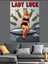 Lady Luck Pin-Up Afiş Dekoratif Kanvas - Mdf Ahşap Tablo 2