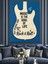 Gitar Rock Roll Afişi Dekoratif Kanvas - Mdf Ahşap Tablo 1