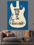 Gitar Rock Roll Afişi Dekoratif Kanvas - Mdf Ahşap Tablo 4