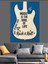 Gitar Rock Roll Afişi Dekoratif Kanvas - Mdf Ahşap Tablo 5