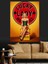 Lucky Lady Retro Pin-Up Dekoratif Kanvas - Mdf Ahşap Tablo 5
