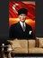 Atatürk Portresi Bayrak Kırmızı Dekoratif Kanvas - Mdf Ahşap Tablo 3