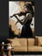 Keman Çalan Kadın Sanat Dekoratif Kanvas - Mdf Ahşap Tablo 3