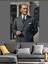 Klasik Şık Mustafa Kemal Atatürk Dekoratif Kanvas - Mdf Ahşap Tablo 2
