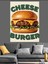 Peynirli Hamburger Yemek Sanatı Dekoratif Kanvas - Mdf Ahşap Tablo 2