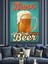 Bira Soğuk Içecek Reklamı Dekoratif Kanvas - Mdf Ahşap Tablo 3