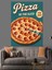 Pepperoni Pizza Yemek Posteri Dekoratif Kanvas - Mdf Ahşap Tablo 4