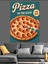Pepperoni Pizza Yemek Posteri Dekoratif Kanvas - Mdf Ahşap Tablo 5