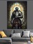 Siyah Zırhlı Kılıçlı Şövalye Dekoratif Kanvas - Mdf Ahşap Tablo 4