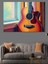 Güneş Işığında Akustik Gitar Dekoratif Kanvas - Mdf Ahşap Tablo 3