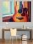 Güneş Işığında Akustik Gitar Dekoratif Kanvas - Mdf Ahşap Tablo 4