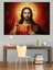 Isa Portresi Altın Işık Dekoratif Kanvas - Mdf Ahşap Tablo 5