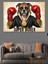 Boksör Köpek Süper Boksör Dekoratif Kanvas - Mdf Ahşap Tablo 2