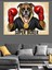 Boksör Köpek Süper Boksör Dekoratif Kanvas - Mdf Ahşap Tablo 4