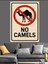 "deve Yok" Uyarı Posteri Dekoratif Kanvas - Mdf Ahşap Tablo 2