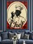 Şef Aşçı Bıyıklı Baret Dekoratif Kanvas - Mdf Ahşap Tablo 1