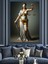 Terazi Tutan Kadın Adalet Heykeli Dekoratif Kanvas - Mdf Ahşap Tablo 3