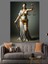 Terazi Tutan Kadın Adalet Heykeli Dekoratif Kanvas - Mdf Ahşap Tablo 5