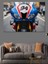 Mavi Yarış Motosikleti Dekoratif Kanvas - Mdf Ahşap Tablo 5