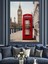 Kırmızı Telefon Kulübesi Londra Dekoratif Kanvas - Mdf Ahşap Tablo 5