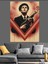 Kırmızı Giysili Vintage Gangster Dekoratif Kanvas - Mdf Ahşap Tablo 1
