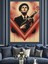 Kırmızı Giysili Vintage Gangster Dekoratif Kanvas - Mdf Ahşap Tablo 5