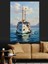 Beyaz Yolcu Gemisi Deniz Dekoratif Kanvas - Mdf Ahşap Tablo 5