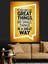 Büyük Şeyler Başlangıç Poster Dekoratif Kanvas - Mdf Ahşap Tablo 1
