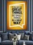 Büyük Şeyler Başlangıç Poster Dekoratif Kanvas - Mdf Ahşap Tablo 5