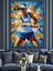 Tenis Oynayan Atletik Kadın Dekoratif Kanvas - Mdf Ahşap Tablo 5