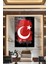 Türk Bayrağı Dikey Cam Tablo Ev Iş Ofis Makam Odası Okul Hediyelik Tablo 4