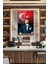 Atatürk Portresi ve Türk Bayrağı Dikey Cam Tablo, Ev, Iş, Kurum, Ofis, Makam Odası Hediyelik Tablo 4