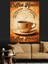 "coffee House" Retro Posteri Dekoratif Kanvas - Mdf Ahşap Tablo 5