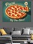 Pizza Dilimi Retro Afiş Dekoratif Kanvas - Mdf Ahşap Tablo 1