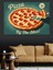 Pizza Dilimi Retro Afiş Dekoratif Kanvas - Mdf Ahşap Tablo 2
