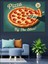 Pizza Dilimi Retro Afiş Dekoratif Kanvas - Mdf Ahşap Tablo 3
