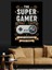 Süper Oyuncu Oyun Kontrolcü Dekoratif Kanvas - Mdf Ahşap Tablo 2