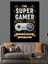 Süper Oyuncu Oyun Kontrolcü Dekoratif Kanvas - Mdf Ahşap Tablo 5