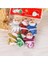 Renkli Noel Baba Çam Ağacı Süsleri Noel Baba 6 Adet 4 cm 4