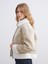 Ekru Gömlek Yaka Kadın Süet Mont 1