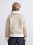 Ekru Gömlek Yaka Kadın Süet Mont 5